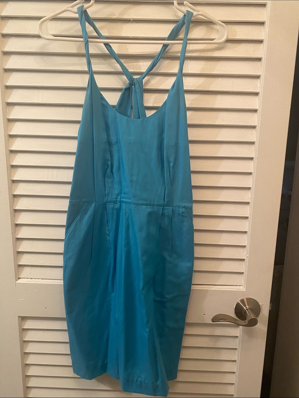 Banana Republic Turquoise Blue Spaghetti Strap Dress